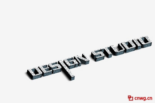 Photoshop文字特效教程之制作3D花纹